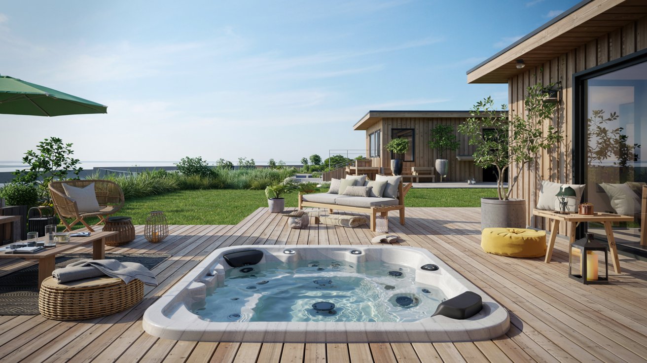 Snickare Altan Pool Dack Jacuzzi