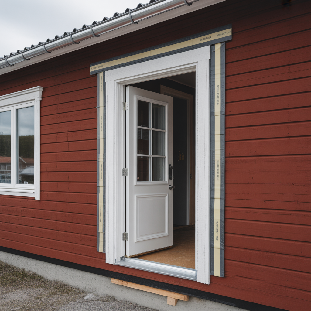 montering av ytterdorr checklista for karm och tatning
