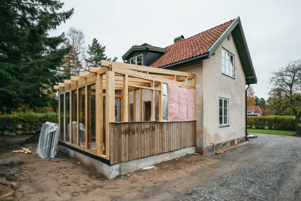 bygga uterum mot huset isolering grund och bygglov som avg r ett lyckat resultat